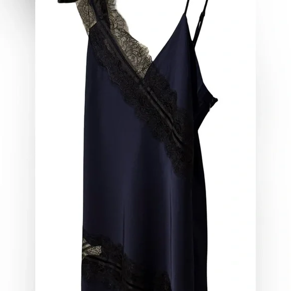 House of Harlow 1960 NWT Size S Beautiful Rich Navy & Black Lace Dress  (0633) - Picture 3 of 12